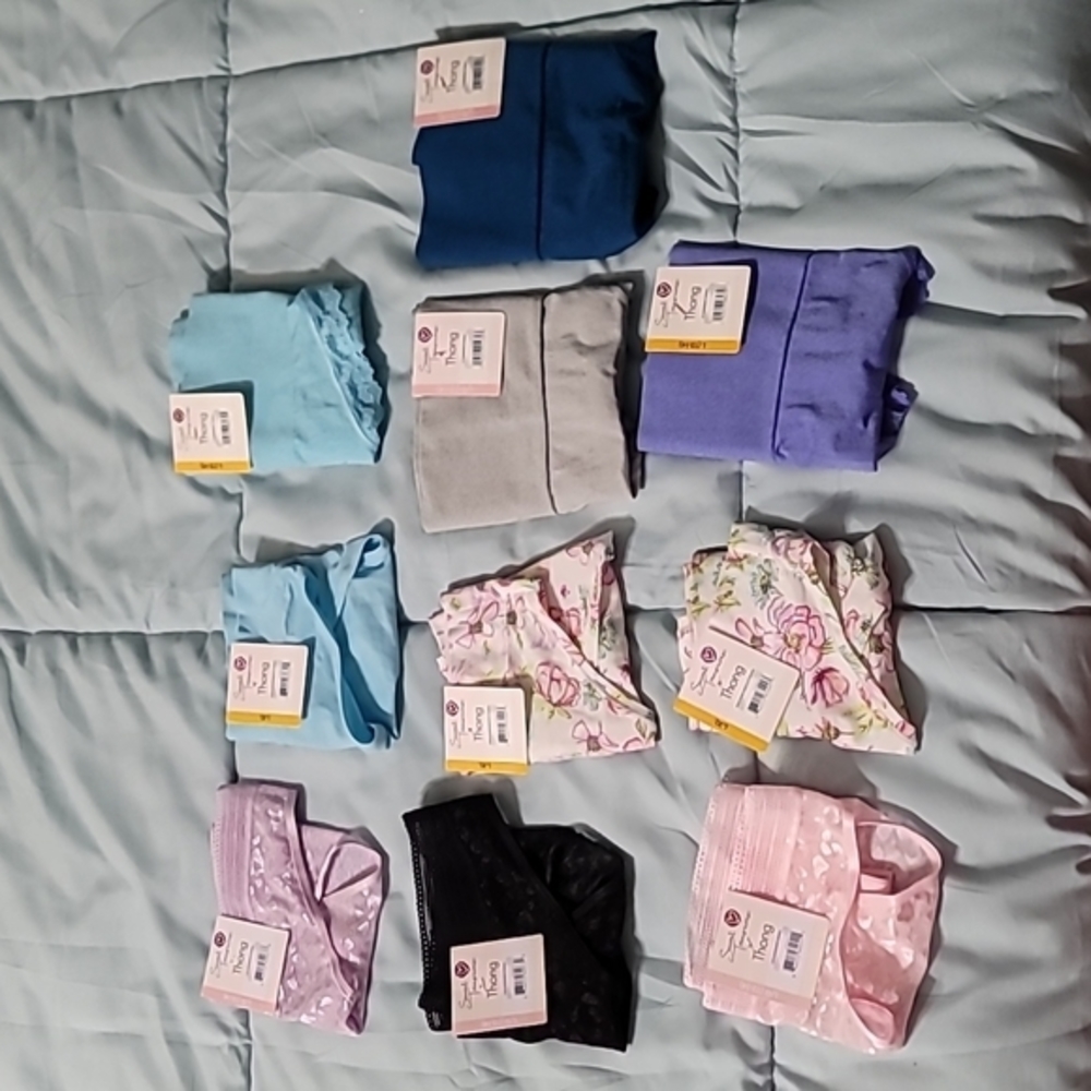 NWT Secret Treasures Thongs** 10 Count Random Assortment Women's (L) - Picture 1 of 9